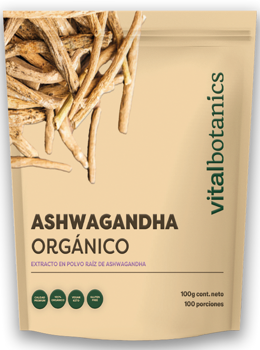 Extracto Puro de Raiz de Ashwagandha en polvo Organico