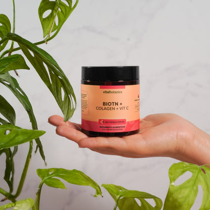 Biotina, Colágeno, Vitamina C en Cápsulas