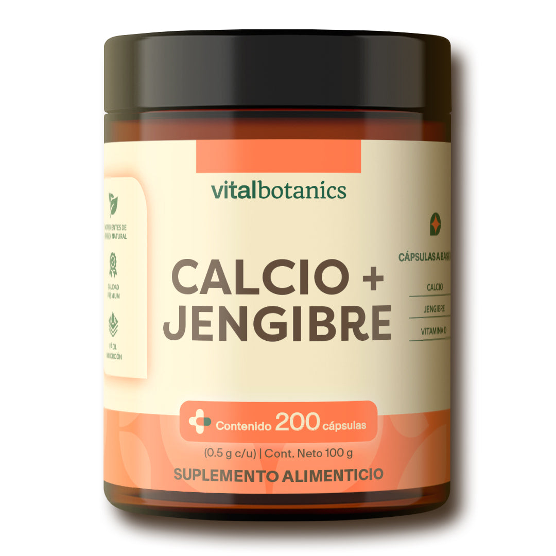 Calcio, Jengibre en Cápsulas - VitalBotanics