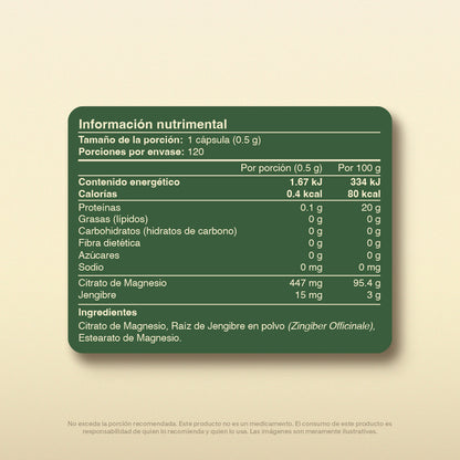 Citrato De Magnesio en Cápsulas