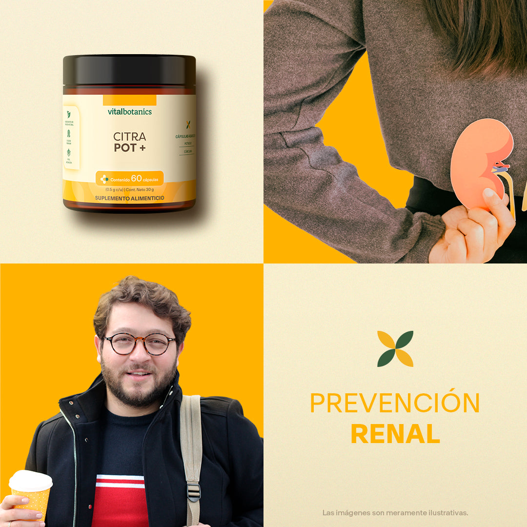 Citrato de Potasio, Cúrcuma en cápsulas