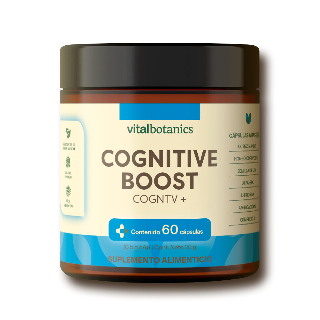 Cognitive Boost+ | Nootropicos plus (60 cápsulas) - VitalBotanics