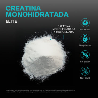 Creatina Monohidratada Elite en Polvo