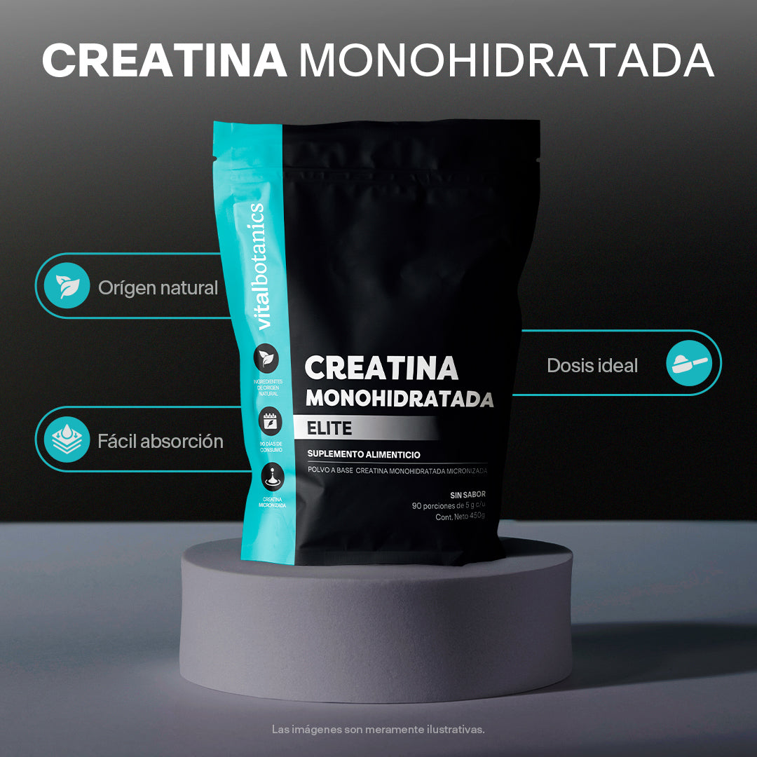 Creatina Monohidratada Elite en Polvo