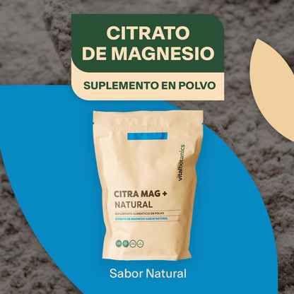 CITRA MAG + NATURAL | CITRATO DE MAGNESIO EN POLVO SABOR NATURAL