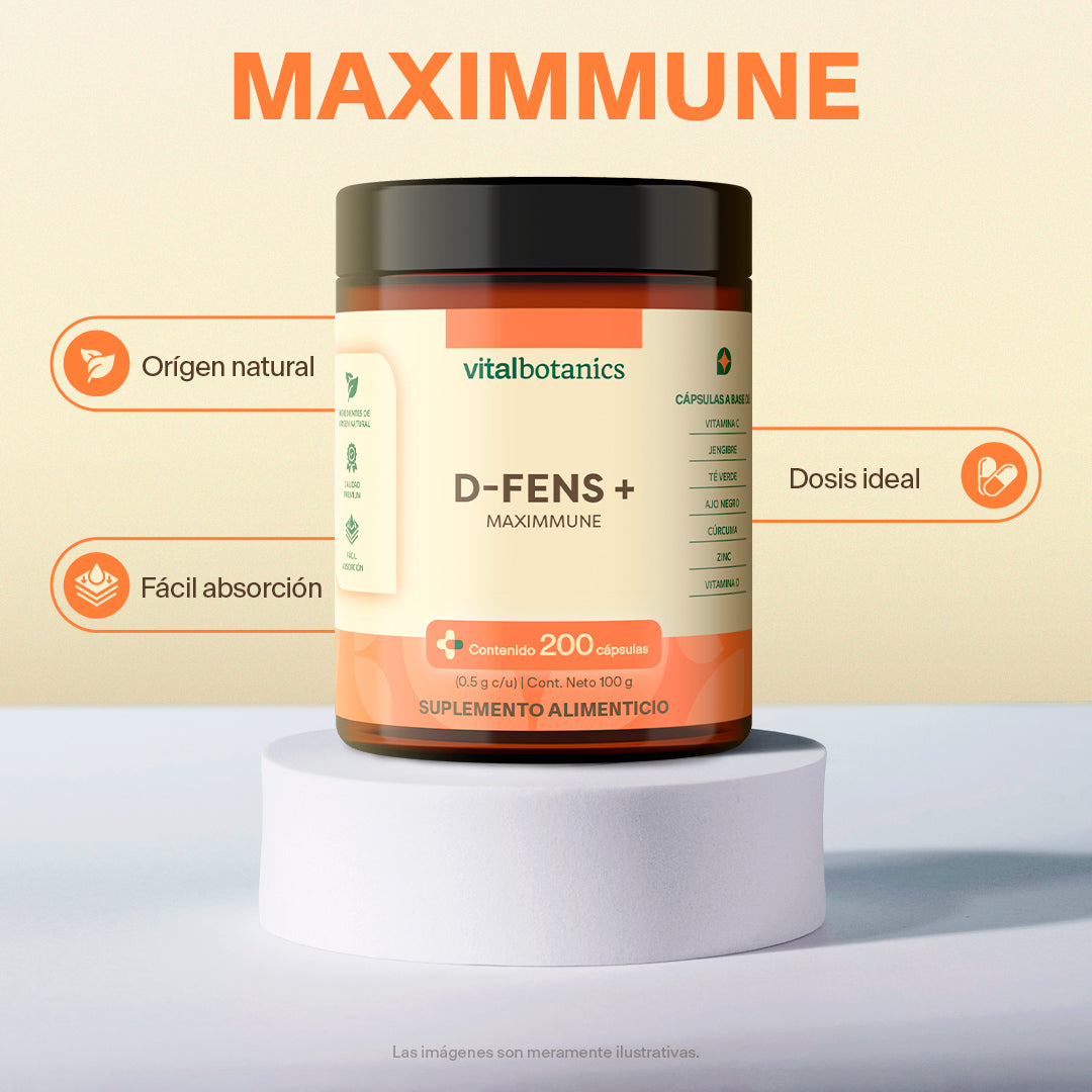 Comparativa D-FENS+ Maxximune Vitalbotanics vs otras marcas de suplementos inmunes