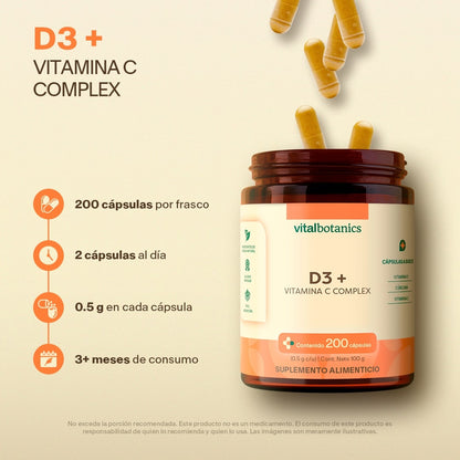 Complejo Vitamina D + C y Jengibre