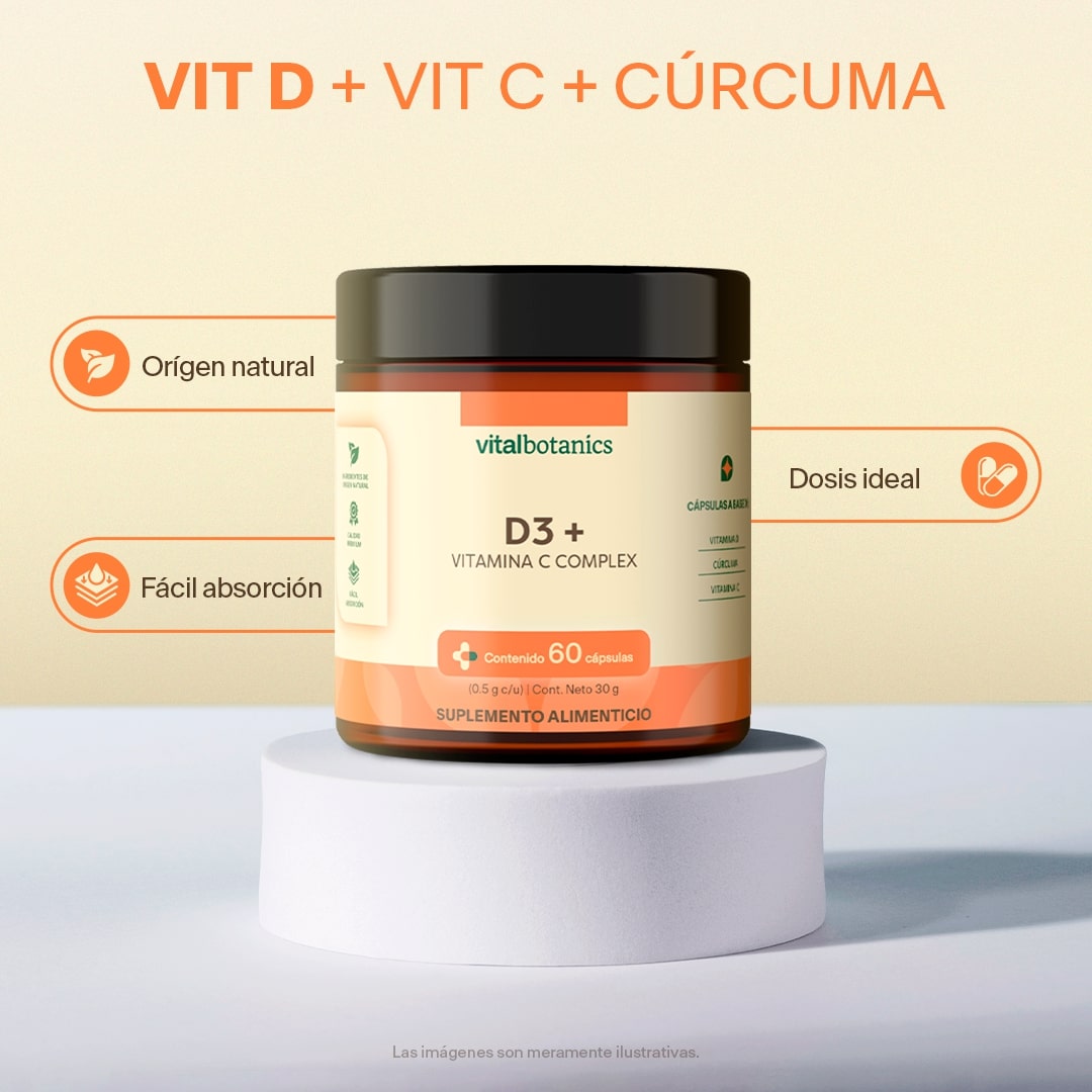 Complejo Vitamina D + C y Jengibre