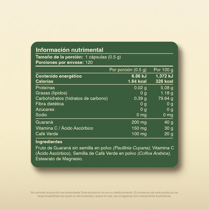 Suplemento Energético en Cápsulas