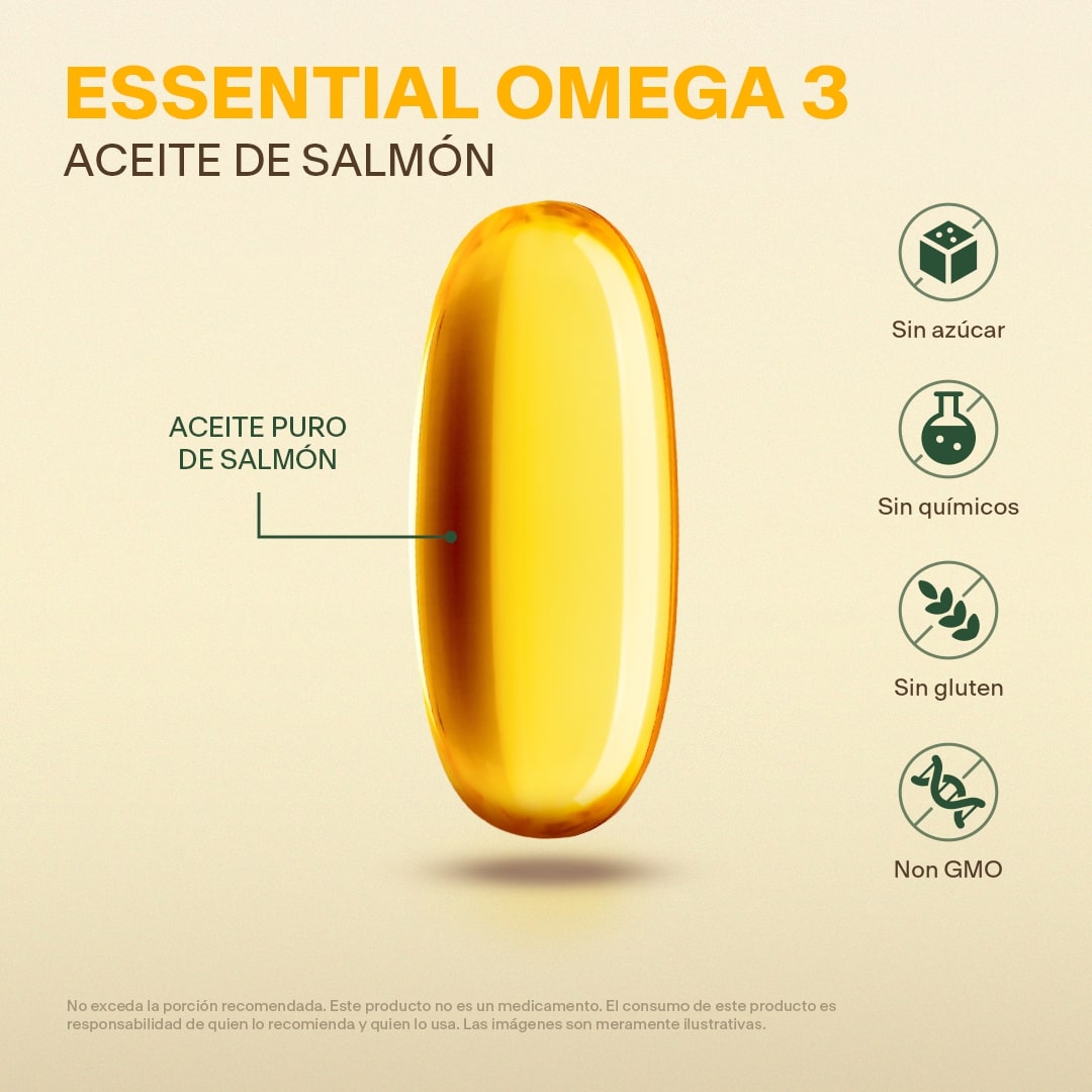 Aceite de Salmón con EPA y DHA Vitalbotanics – 60 cápsulas de origen marino