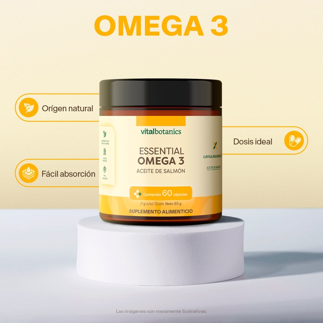 Ingredientes Aceite de Salmón Vitalbotanics – EPA, DHA y Vitamina E natural