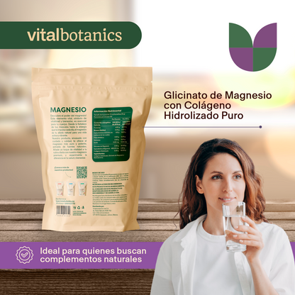 GLICINAT MAG + NATURAL | GLICINATO DE MAGNESIO EN POLVO SABOR NATURAL