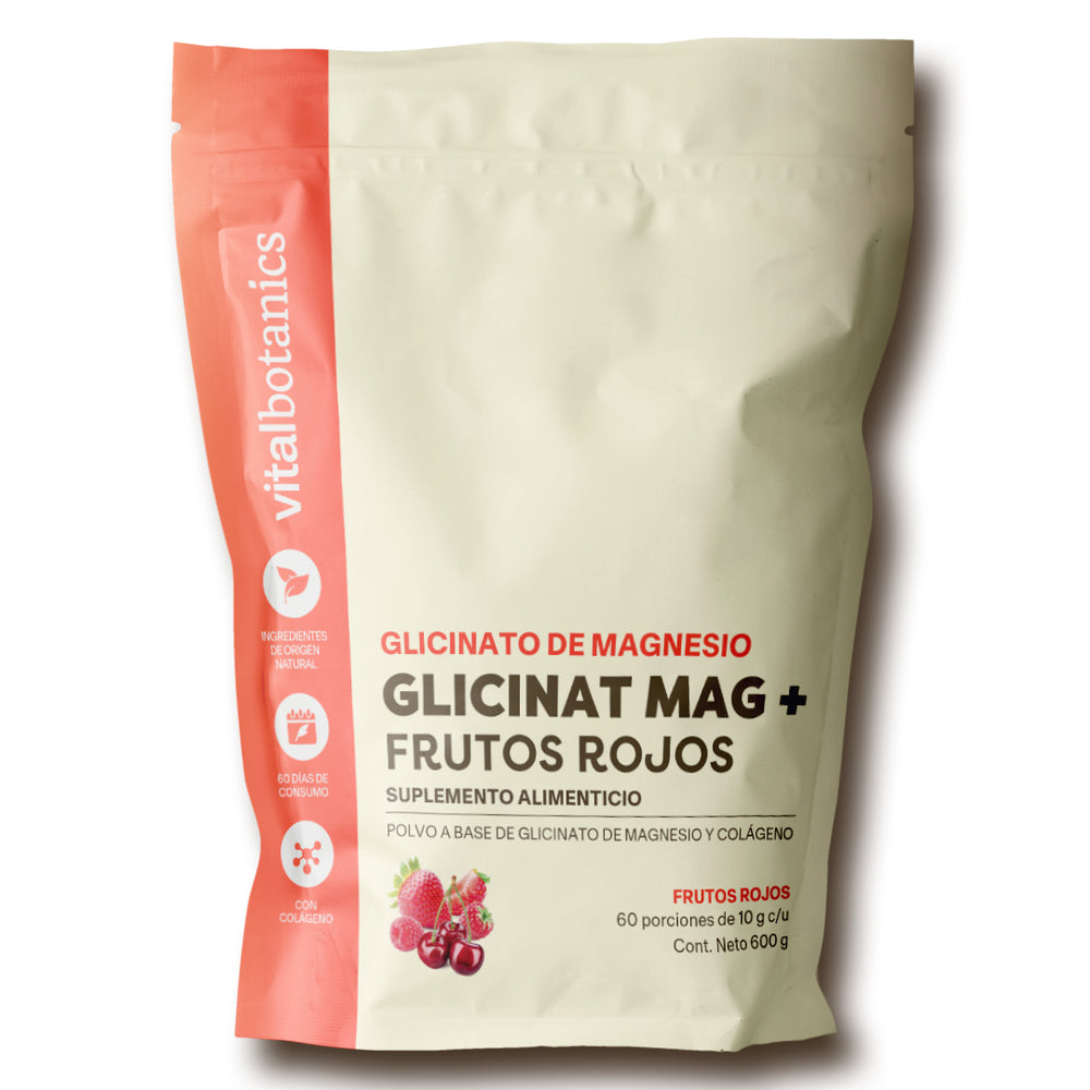 Glicinato de Magnesio en Polvo sabor Frutos Rojos