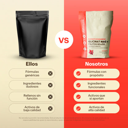 Glicinato de Magnesio en Polvo sabor Frutos Rojos