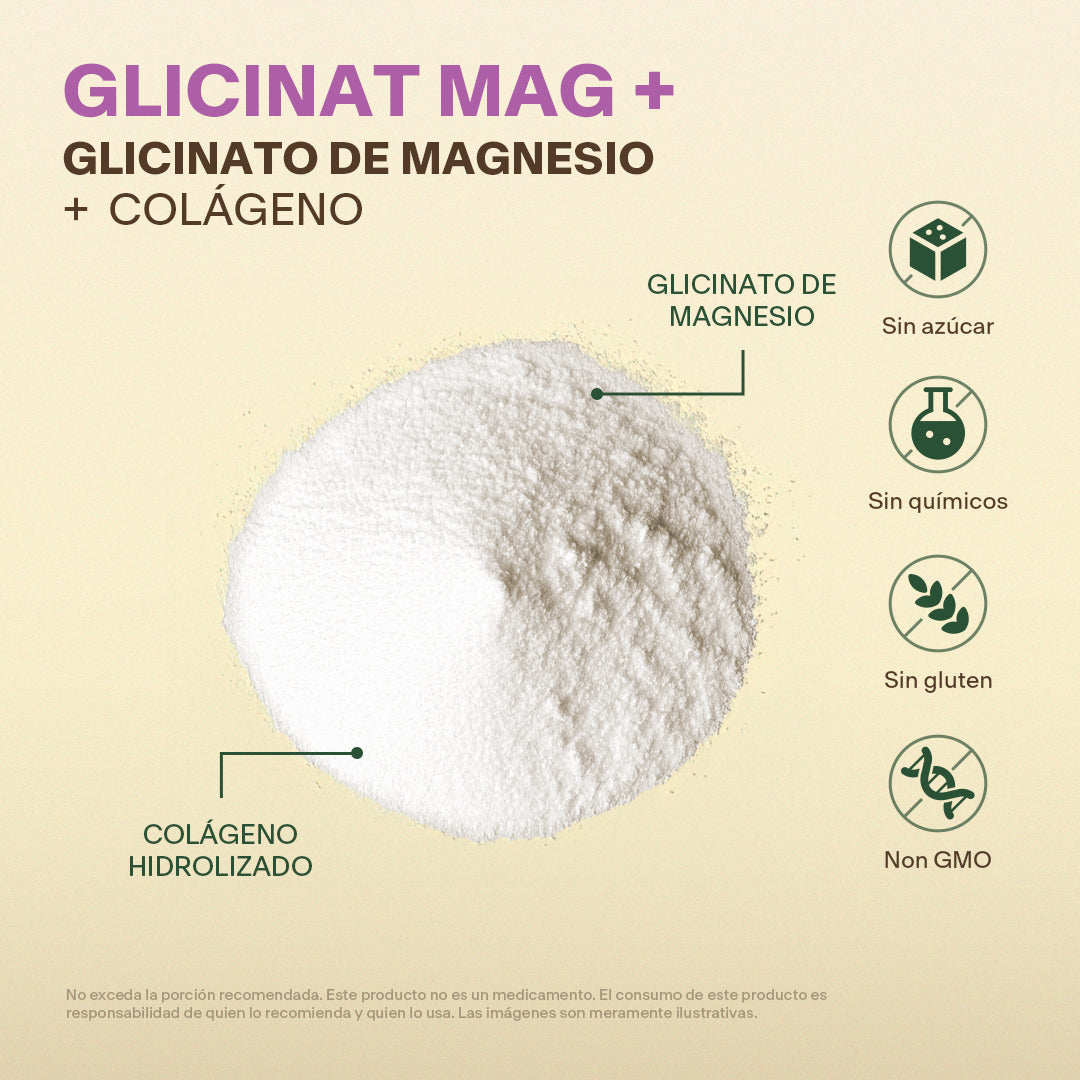 Glicinato De Magnesio Natural en Polvo