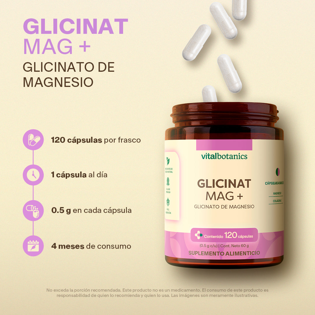 Glicinato De Magnesio en Cápsulas