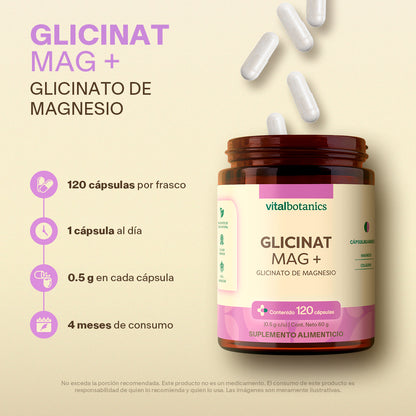 Glicinato De Magnesio en Cápsulas