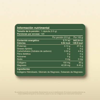 Glicinato De Magnesio en Cápsulas