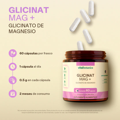 Glicinato De Magnesio en Cápsulas