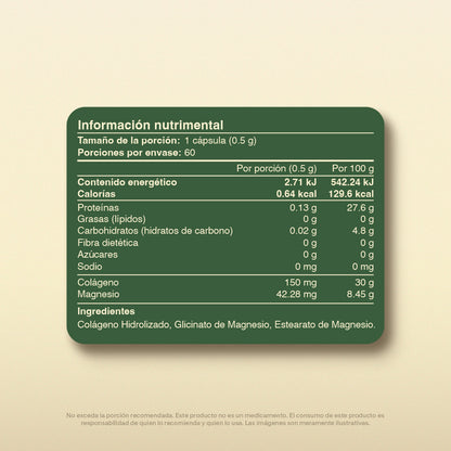 Glicinato De Magnesio en Cápsulas
