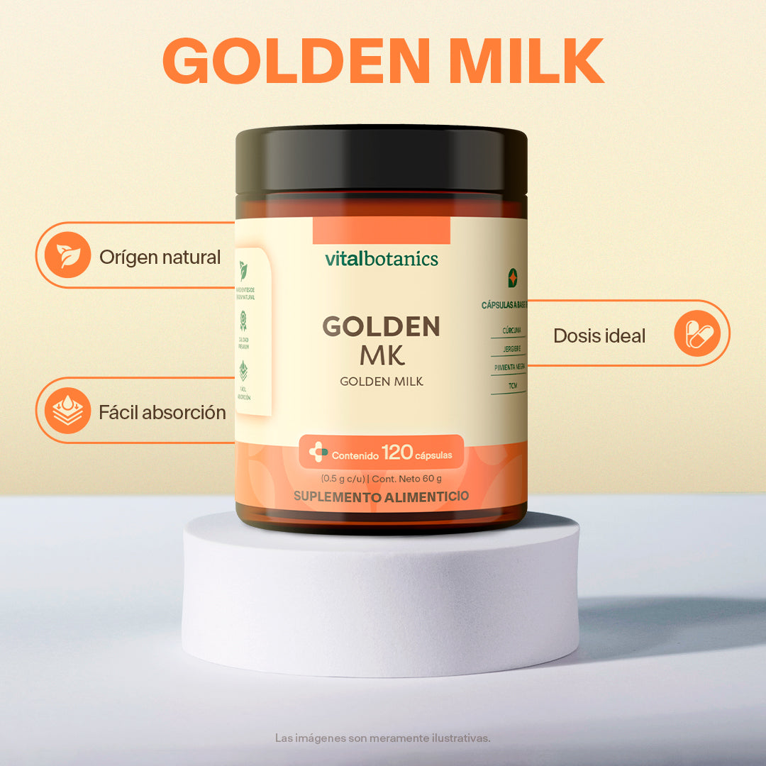 Golden Milk en Cápsulas - VitalBotanics