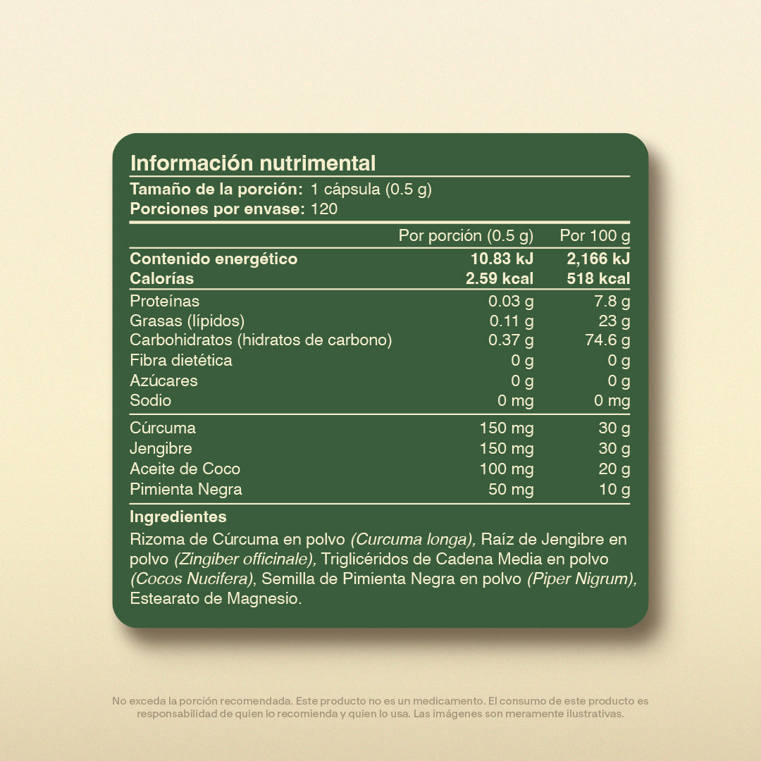 Golden Milk en Cápsulas