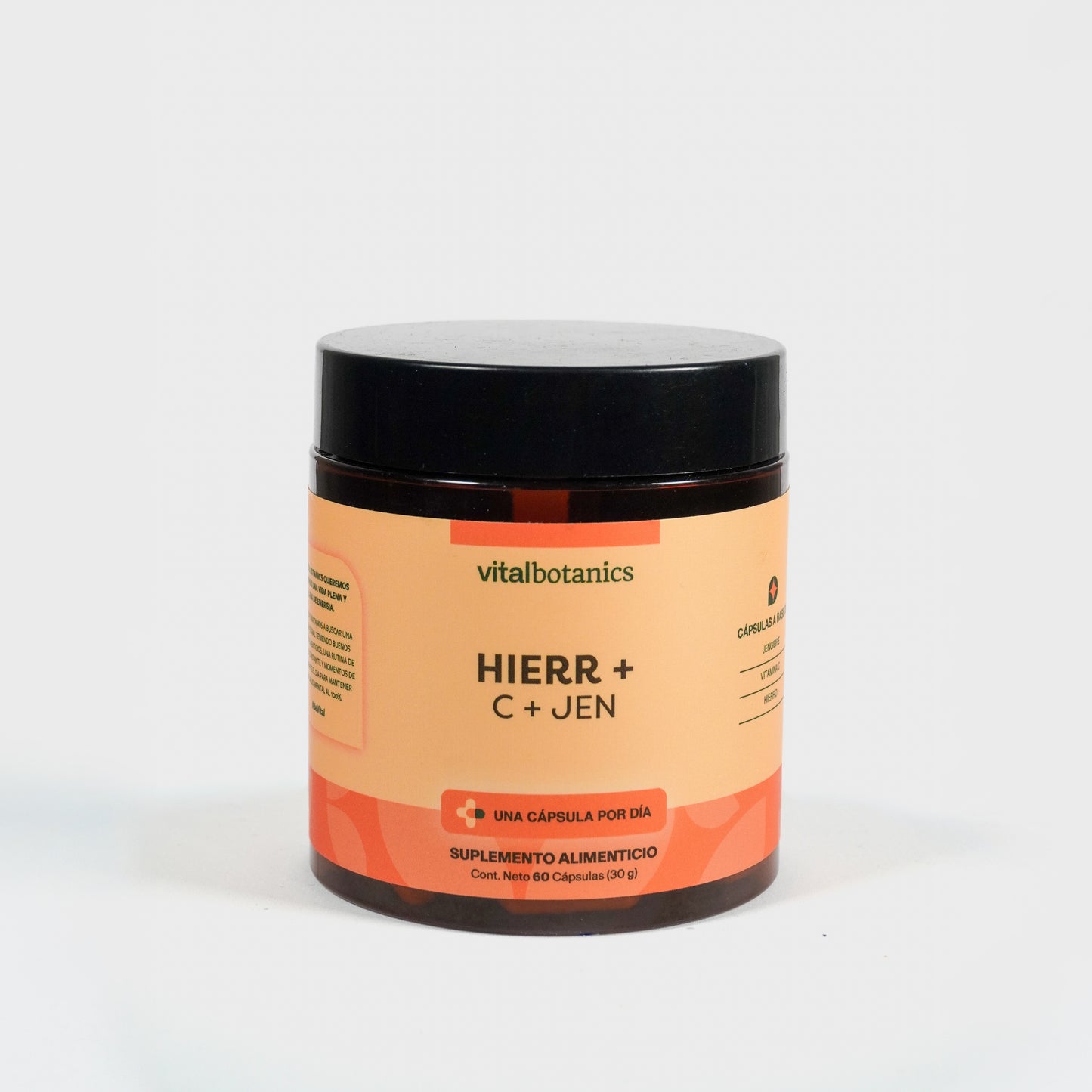 Hierro, Vitamina C, Jengibre en Cápsulas