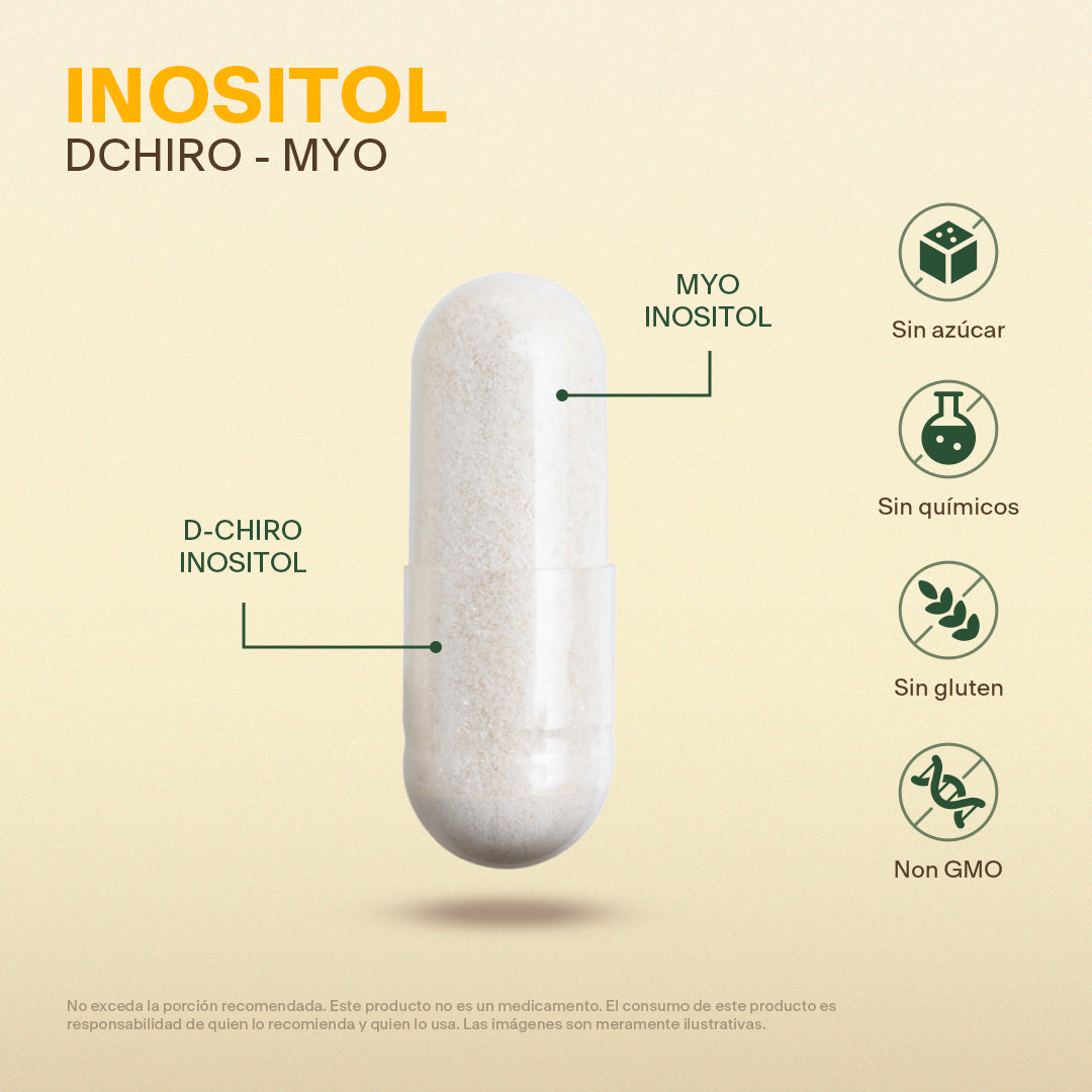 MYO INOSIT + | Myo inositol en cápsulas (60 cápsulas) - VitalBotanics