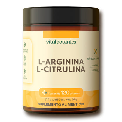 L-Arginina, L-Citrulina en Cápsulas