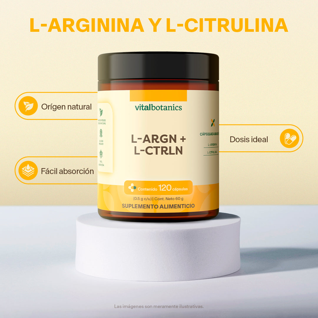 L-Arginina, L-Citrulina en Cápsulas