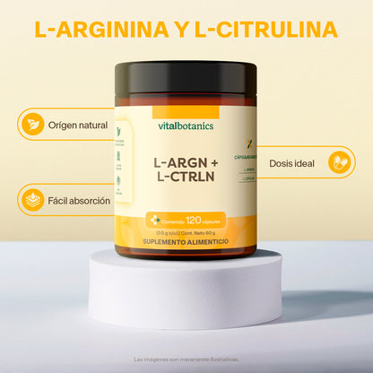 L-Arginina, L-Citrulina en Cápsulas