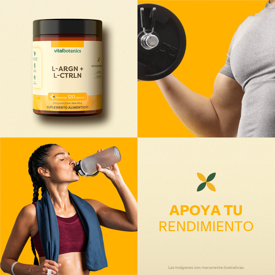 L-Arginina, L-Citrulina en Cápsulas