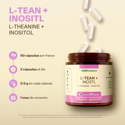 L-Teanina, Inositol en Cápsulas