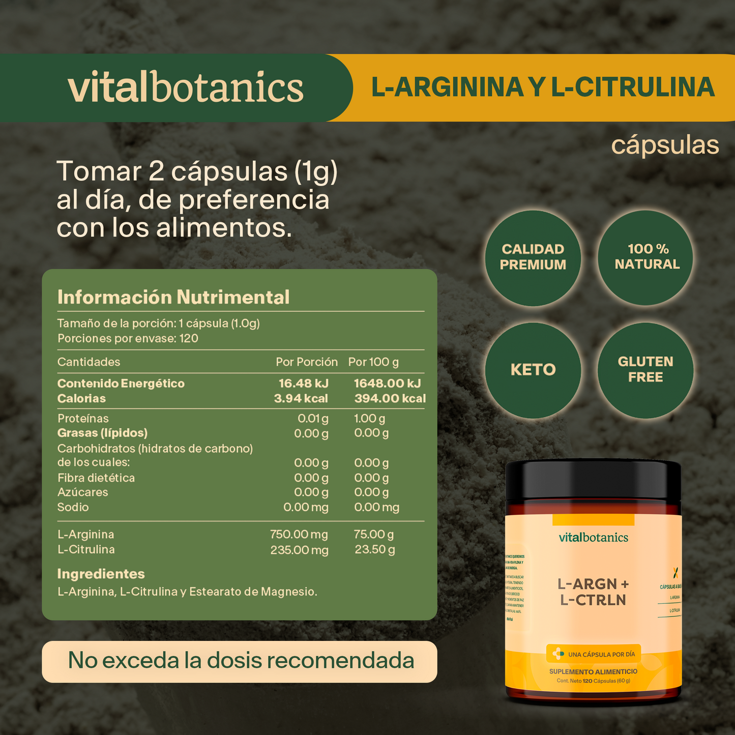 L-ARGN + L-CTRLN | L-ARGININA Y L-CITRULINA