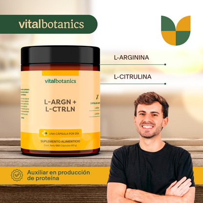 L-ARGN + L-CTRLN | L-ARGININA Y L-CITRULINA