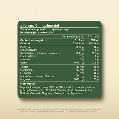 Suplemento Para Conciliar El Sueño en Cápsulas