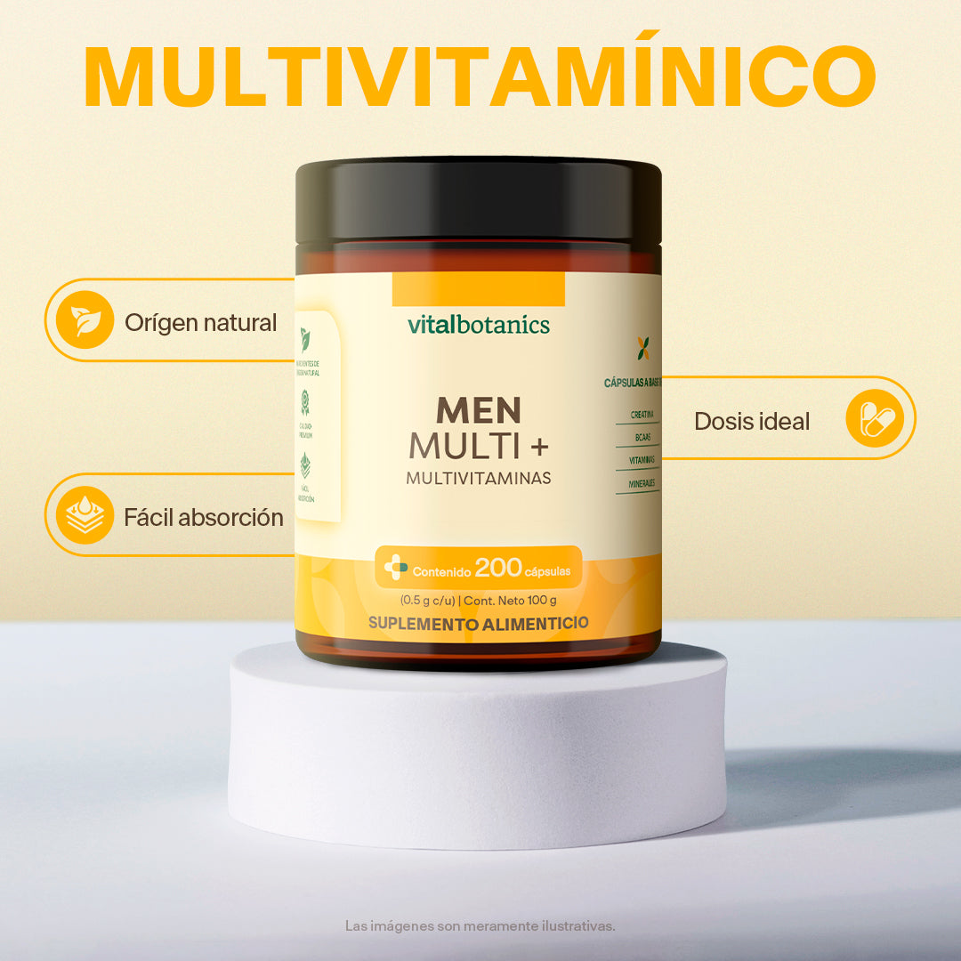 Multivitaminico Para Hombre en Cápsulas