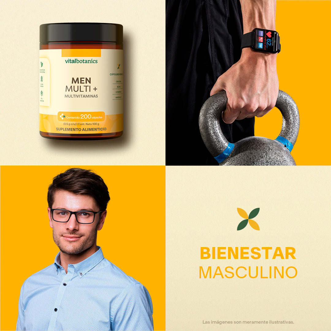 Multivitaminico Para Hombre en Cápsulas