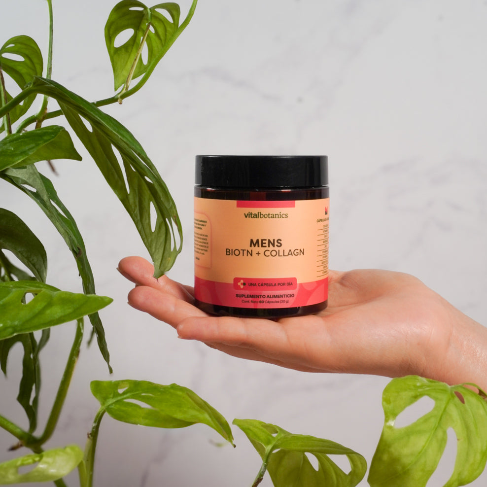 Biotina y Colágeno Para Hombre en Cápsulas