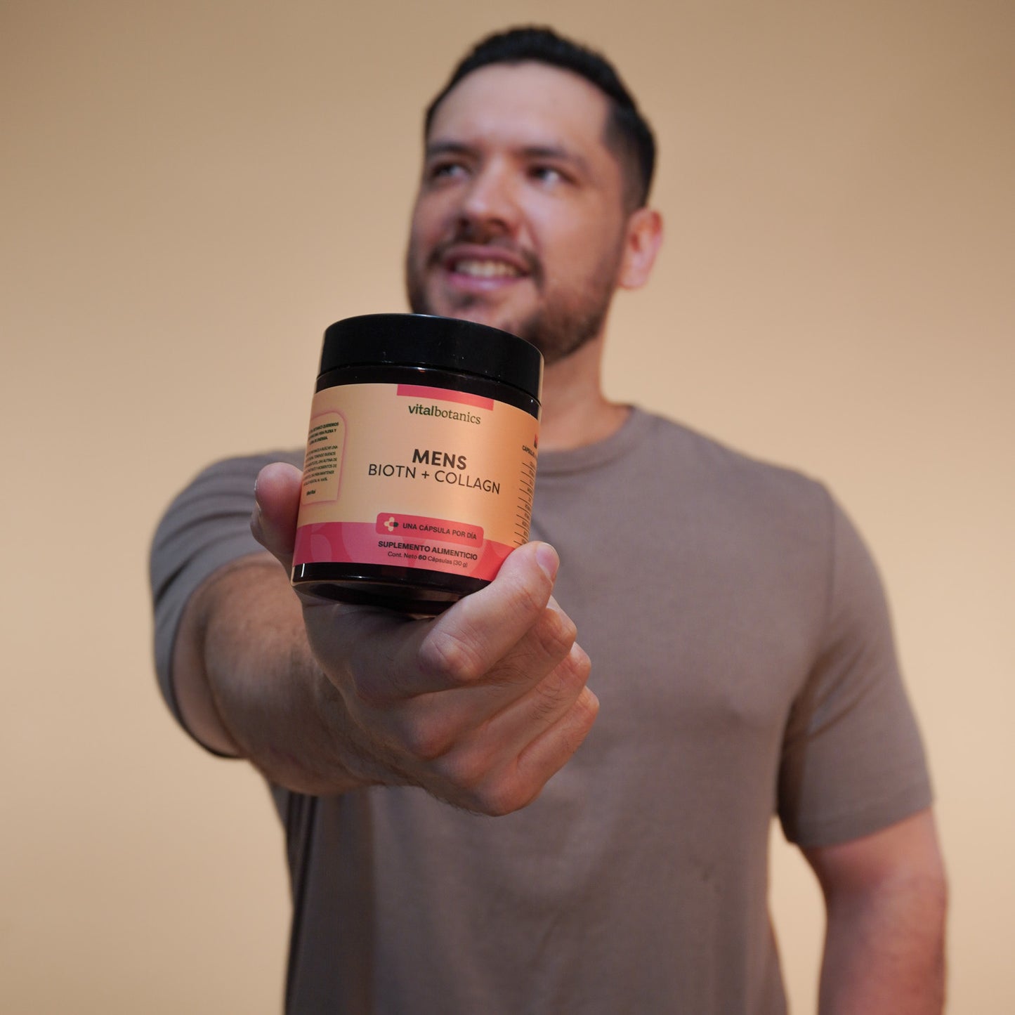 Biotina y Colágeno Para Hombre en Cápsulas