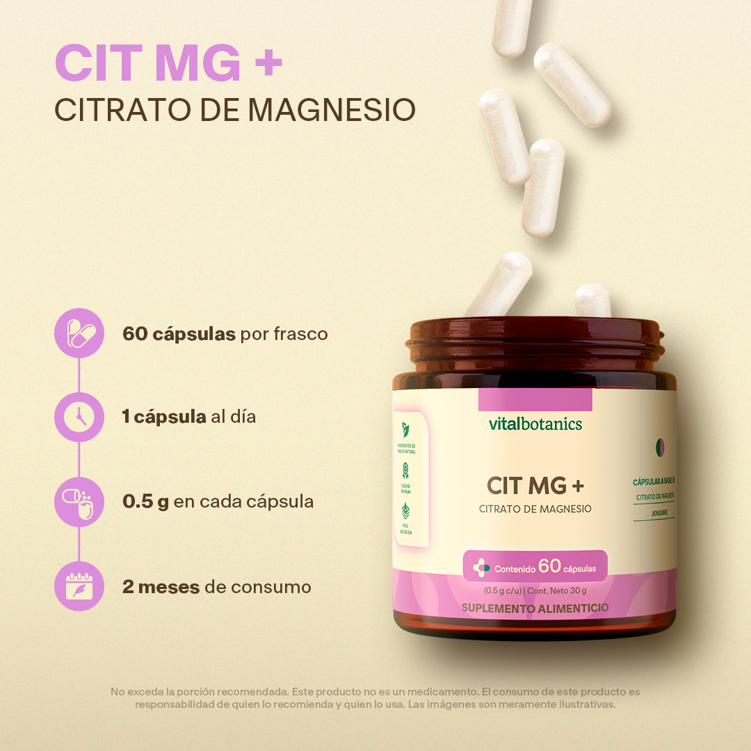 Citrato De Magnesio en Cápsulas