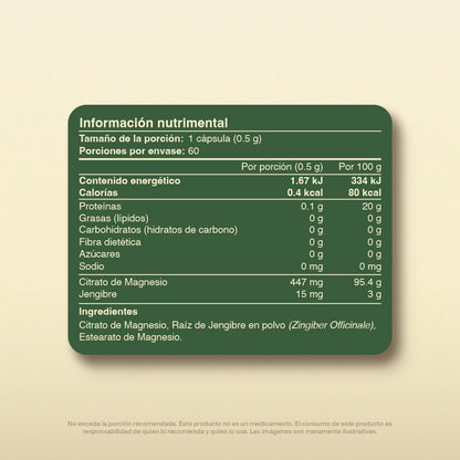 Citrato De Magnesio en Cápsulas