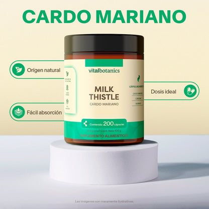 Milk Thistle, Cardo Mariano en Cápsulas