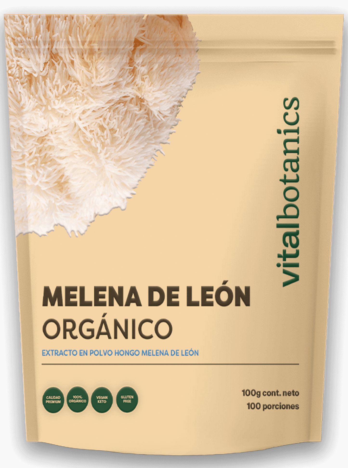 EXTRACTO PURO DE HONGO MELENA DE LEÓN | Adaptogeno en polvo Organico