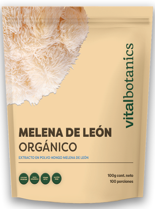 Extracto Puro de Hongo Melena de Leon en polvo Organico