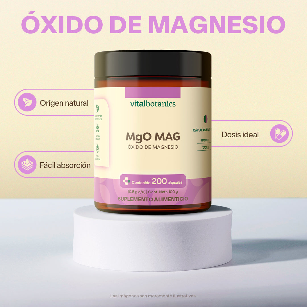 Óxido De Magnesio en Cápsulas - VitalBotanics