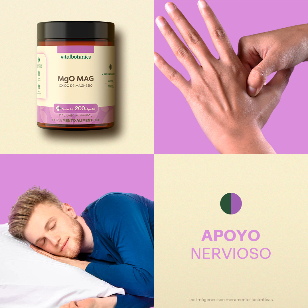 Óxido de Magnesio y Toronjil Vitalbotanics – melisa y magnesio de origen natural