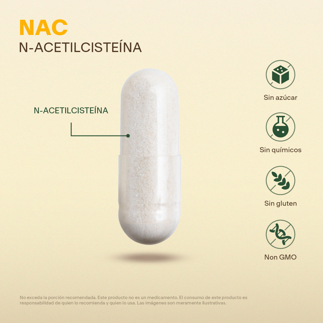 N-Acetilcisteina en Cápsulas - VitalBotanics