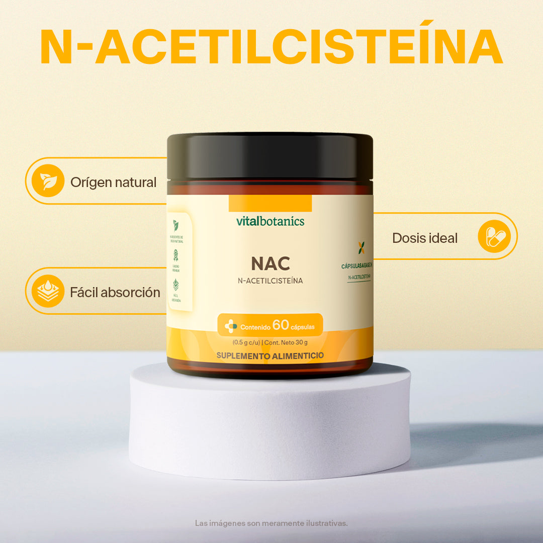 N-Acetilcisteina en Cápsulas - VitalBotanics