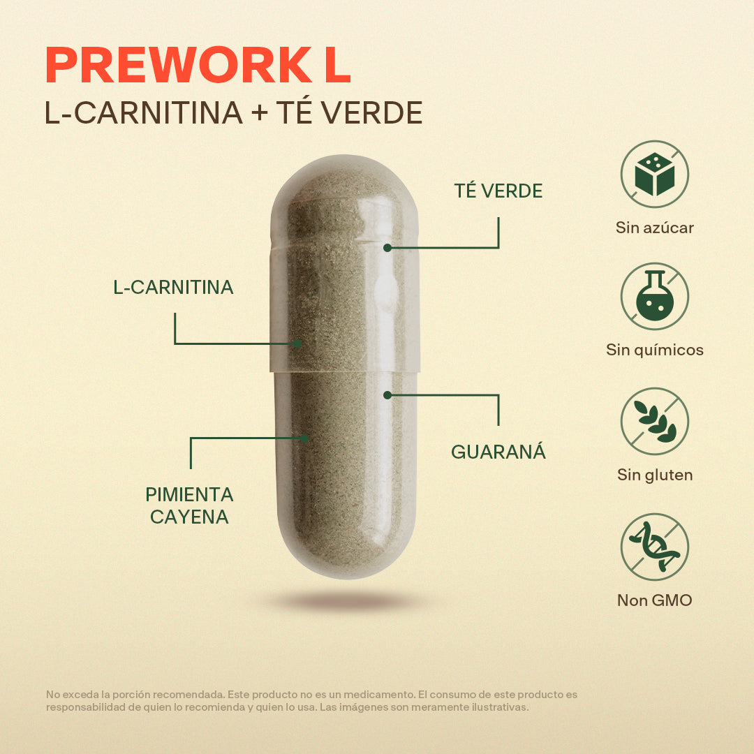 L-Carnitina | 200 Cápsulas – Quema Grasa y Energía